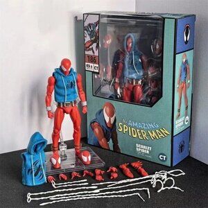 Spider-Man Scarlet Spider Comic Version 6" Action Figure CT Toys MAFEX #186 NEW